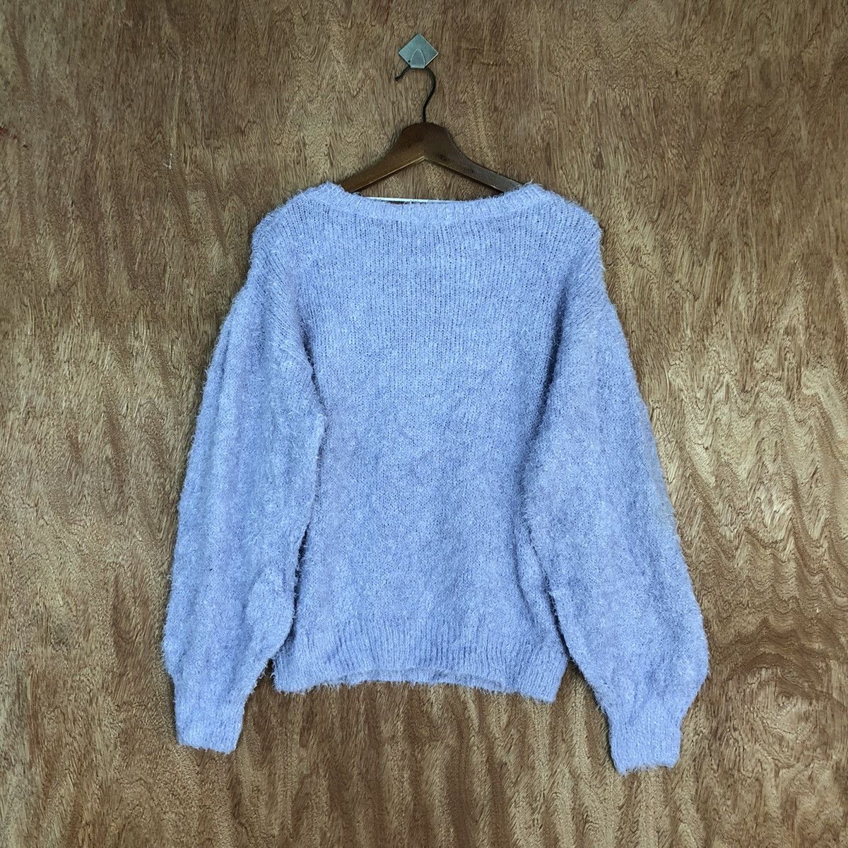 Homespun Knitwear × Japanese Brand GU Purple Mohair Shag Shaggy Knitwear #0445 Size US M / EU 48-50 / 2 - 10 Thumbnail