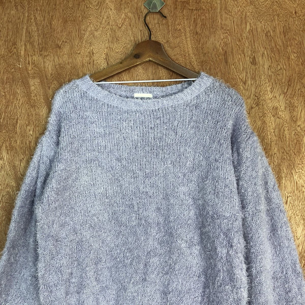 Homespun Knitwear × Japanese Brand GU Purple Mohair Shag Shaggy Knitwear #0445 Size US M / EU 48-50 / 2 - 2 Thumbnail