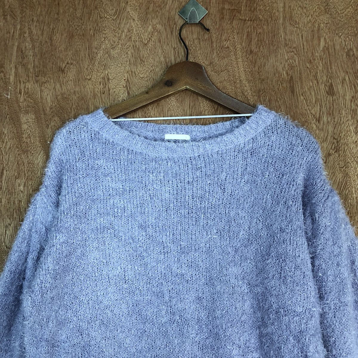 Homespun Knitwear × Japanese Brand GU Purple Mohair Shag Shaggy Knitwear #0445 Size US M / EU 48-50 / 2 - 8 Thumbnail
