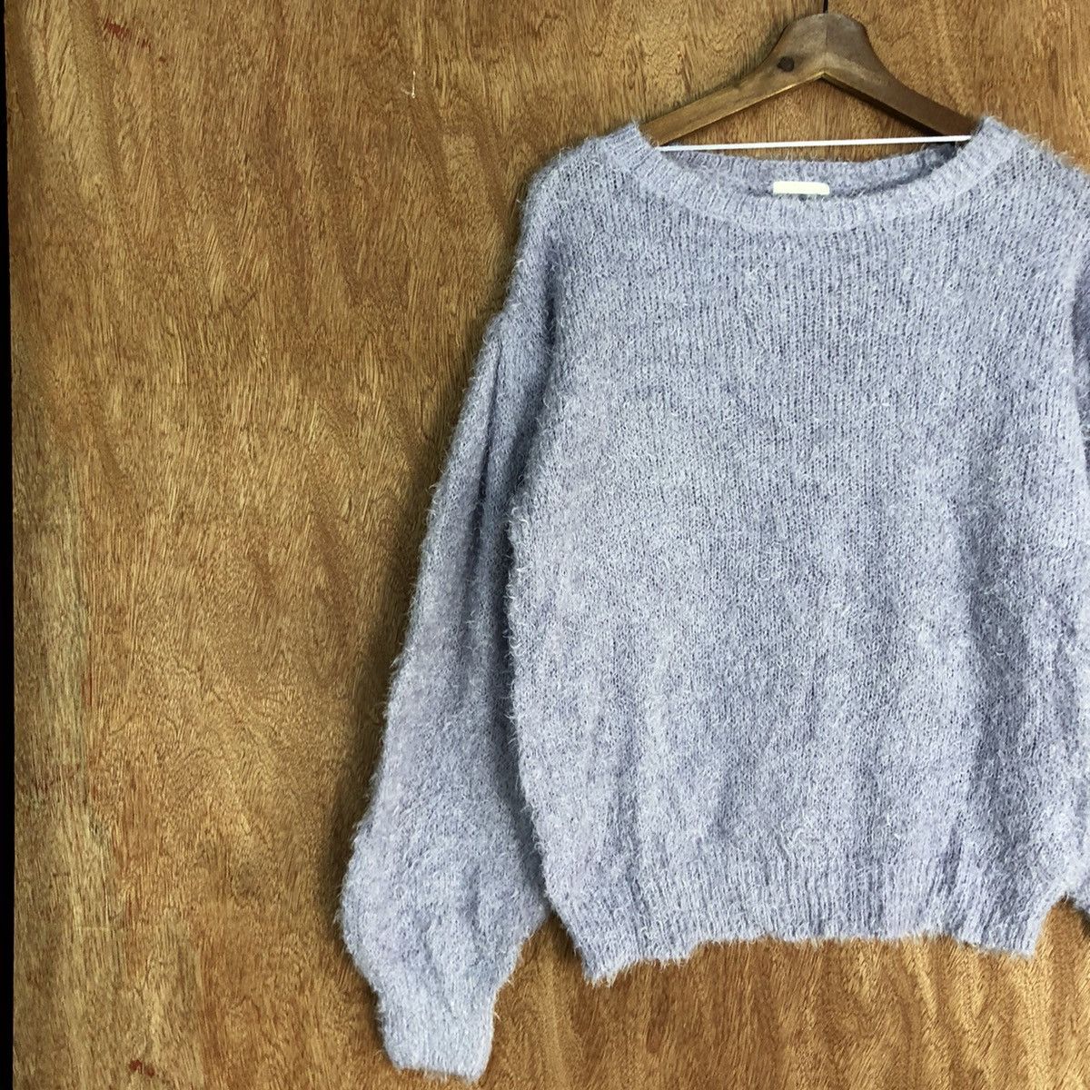 Homespun Knitwear × Japanese Brand GU Purple Mohair Shag Shaggy Knitwear #0445 Size US M / EU 48-50 / 2 - 7 Thumbnail