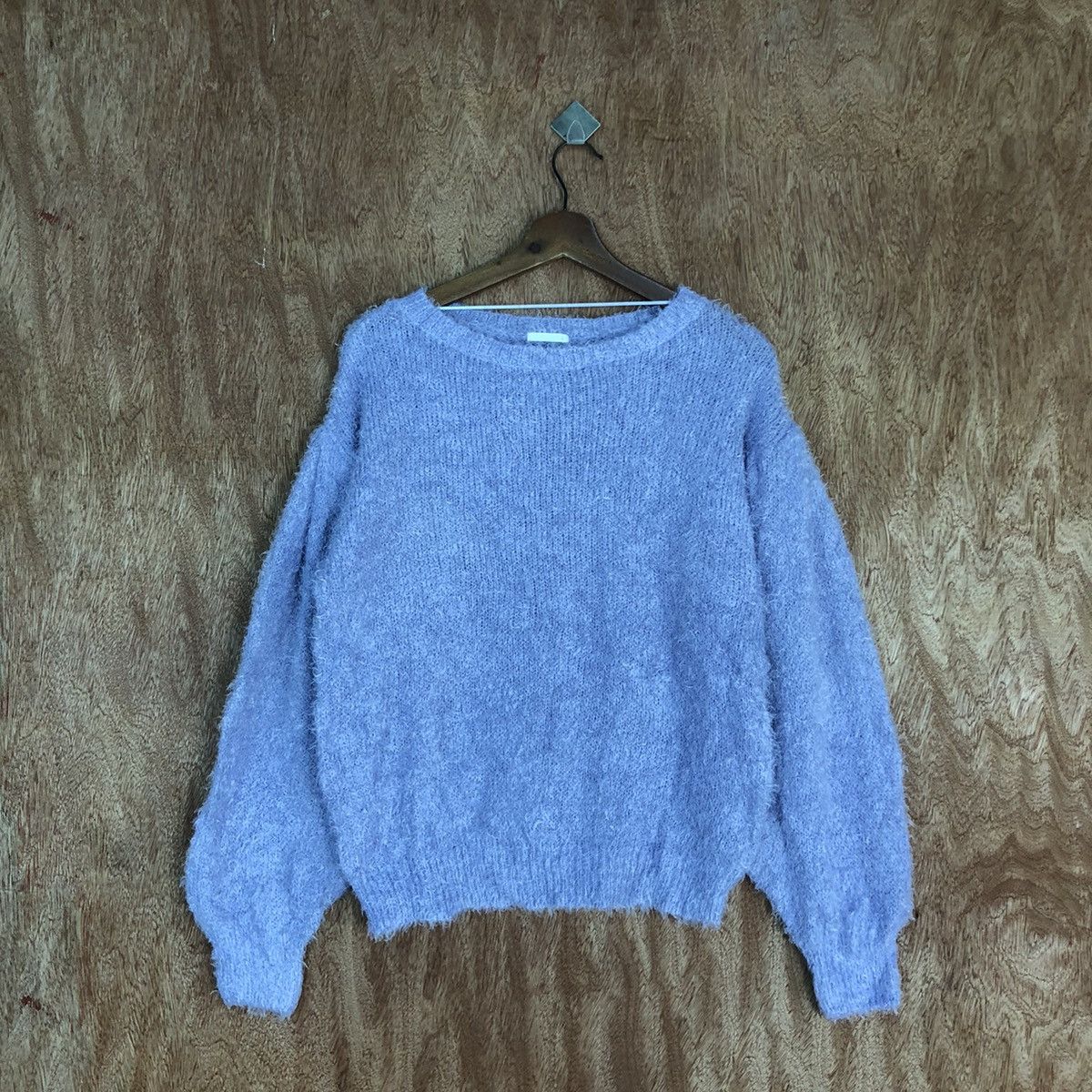 Homespun Knitwear × Japanese Brand GU Purple Mohair Shag Shaggy Knitwear #0445 Size US M / EU 48-50 / 2 - 3 Thumbnail