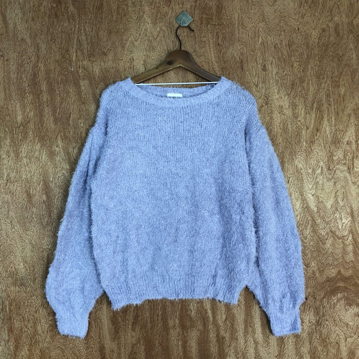 Homespun Knitwear × Japanese Brand GU Purple Mohair Shag Shaggy Knitwear #0445 Size US M / EU 48-50 / 2 - 1 Thumbnail