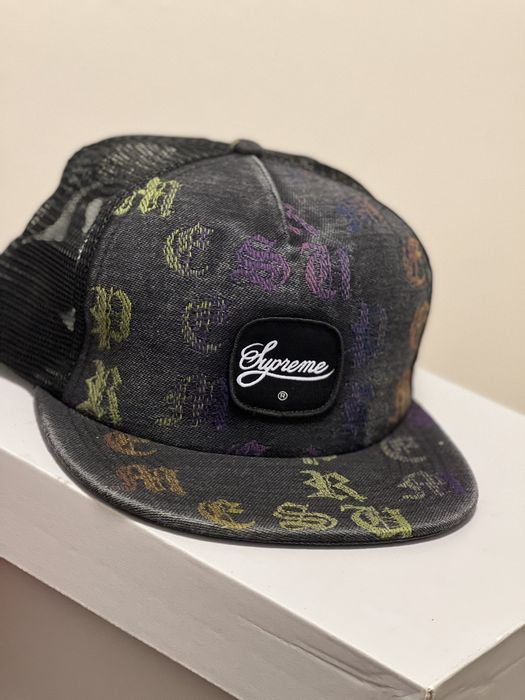 Supreme Gradient Jacquard Denim Mesh Back 5-Panel | Grailed