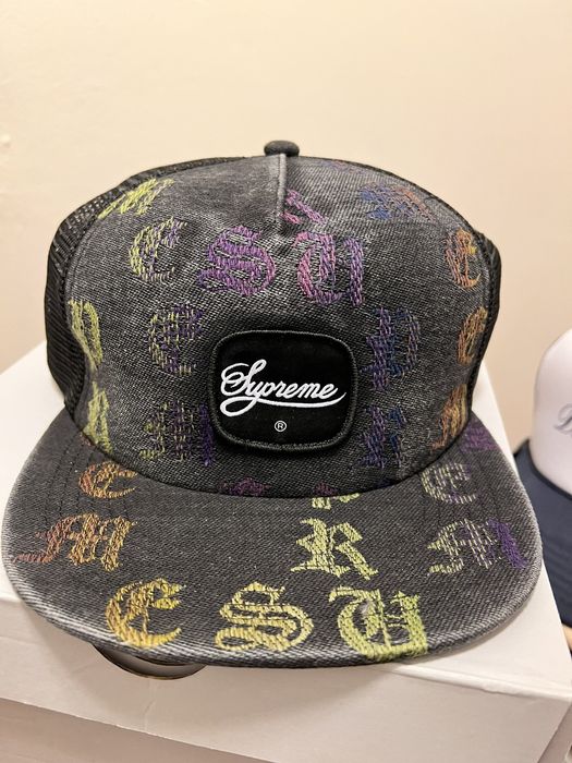 Supreme Gradient Jacquard Denim Mesh Back 5-Panel | Grailed