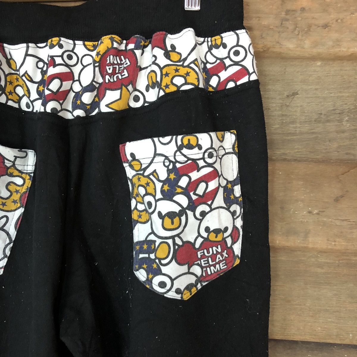 Cartoon Network Chic Bea Black print cartoon Joggers Pants #H441 Size 26" / US 2 / IT 38 - 14 Thumbnail