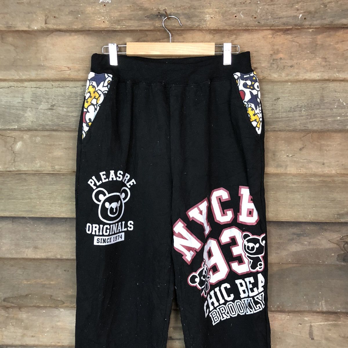 Cartoon Network Chic Bea Black print cartoon Joggers Pants #H441 Size 26" / US 2 / IT 38 - 2 Thumbnail