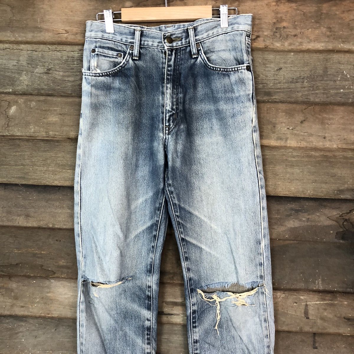 Edwin Edwin Blue Distressed Denim #H439 Size US 28 / EU 44 - 2 Thumbnail