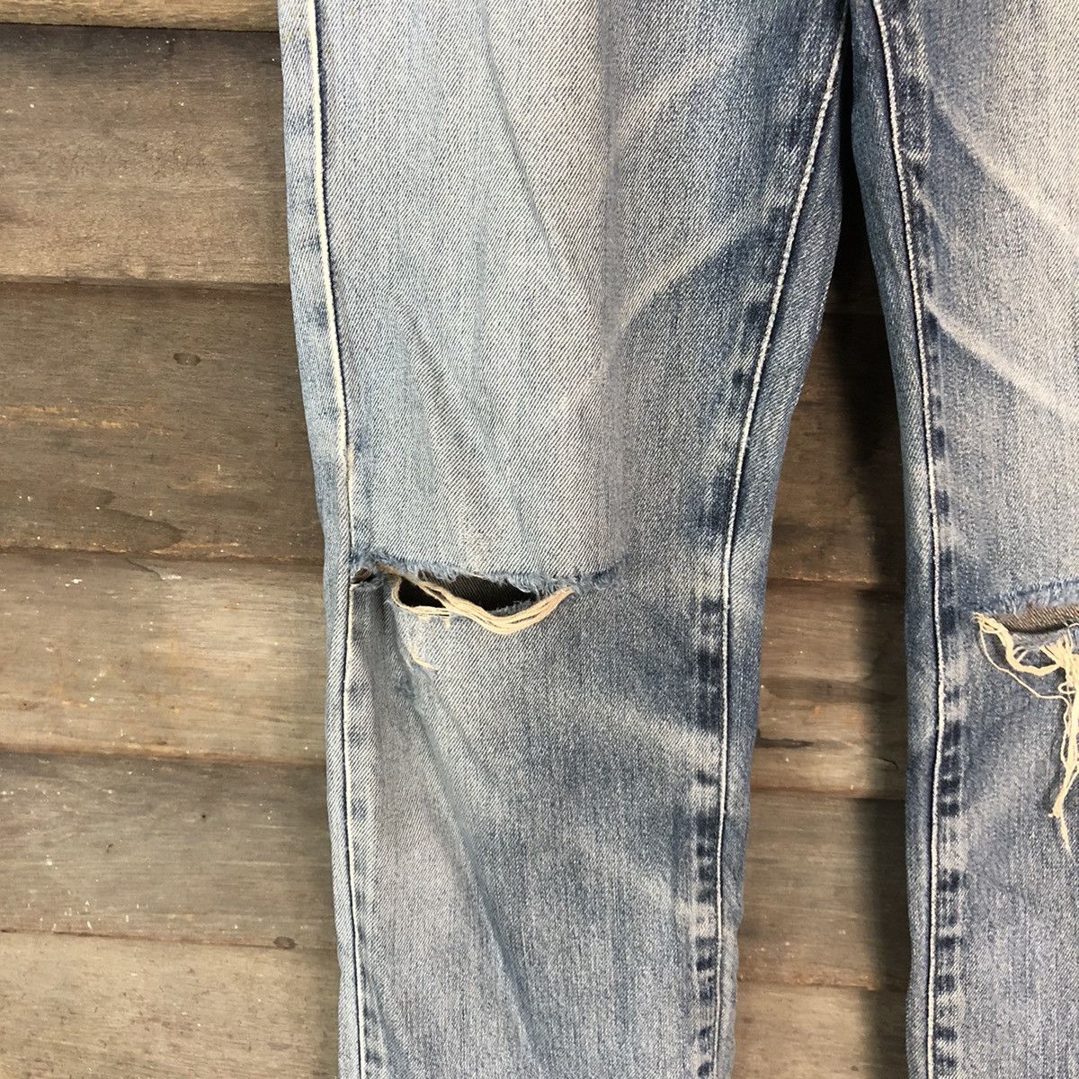 Edwin Edwin Blue Distressed Denim #H439 Size US 28 / EU 44 - 6 Thumbnail