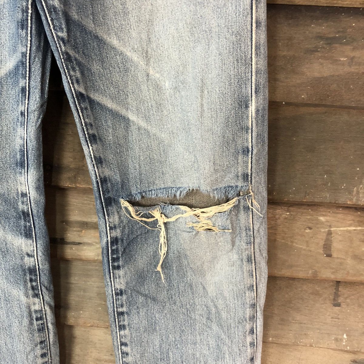 Edwin Edwin Blue Distressed Denim #H439 Size US 28 / EU 44 - 7 Thumbnail