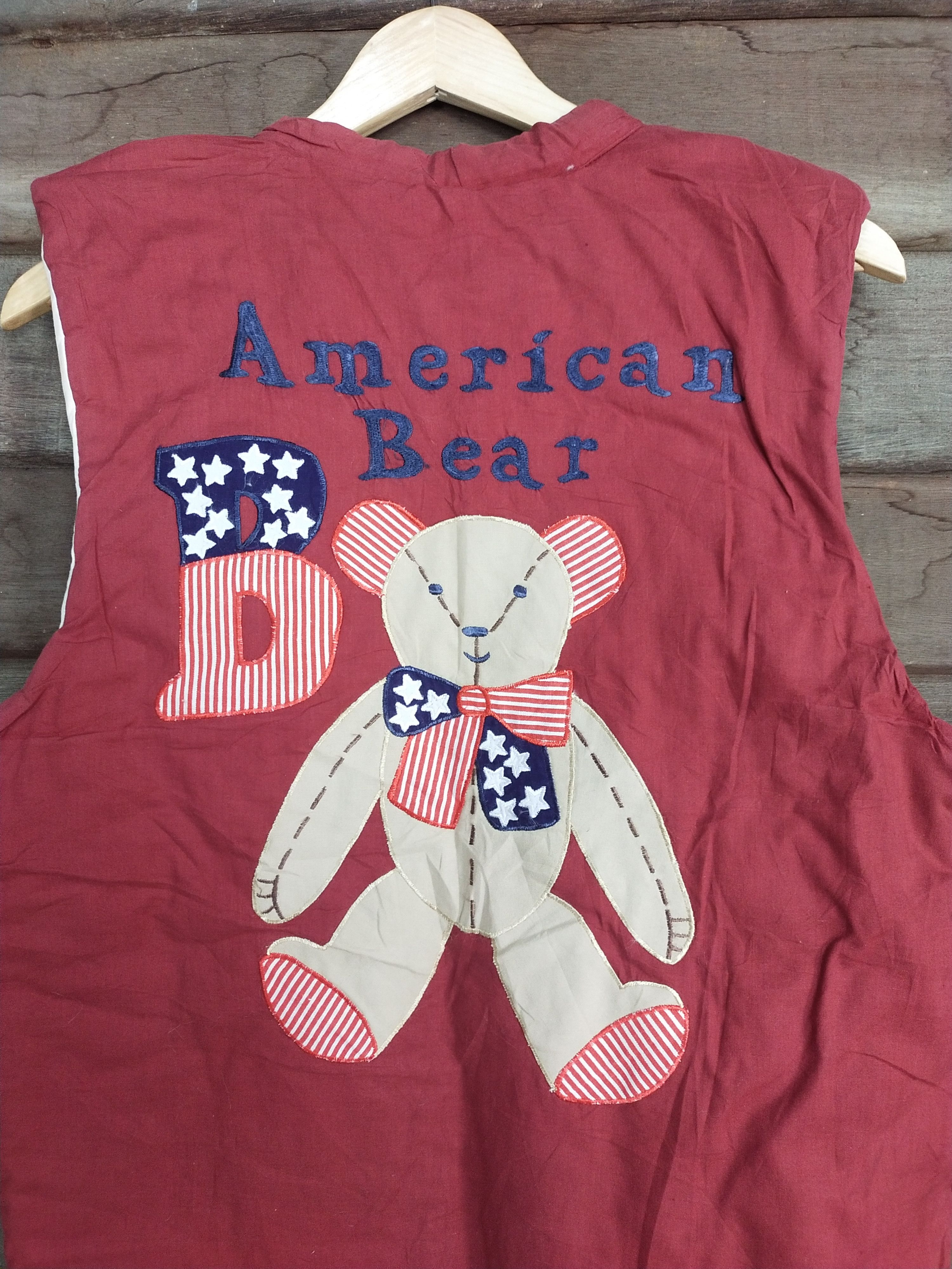 Cartoon Network × Japanese Brand Beatific Bear red vest sleeve less jacket #S201 Size US M / EU 48-50 / 2 - 12 Thumbnail