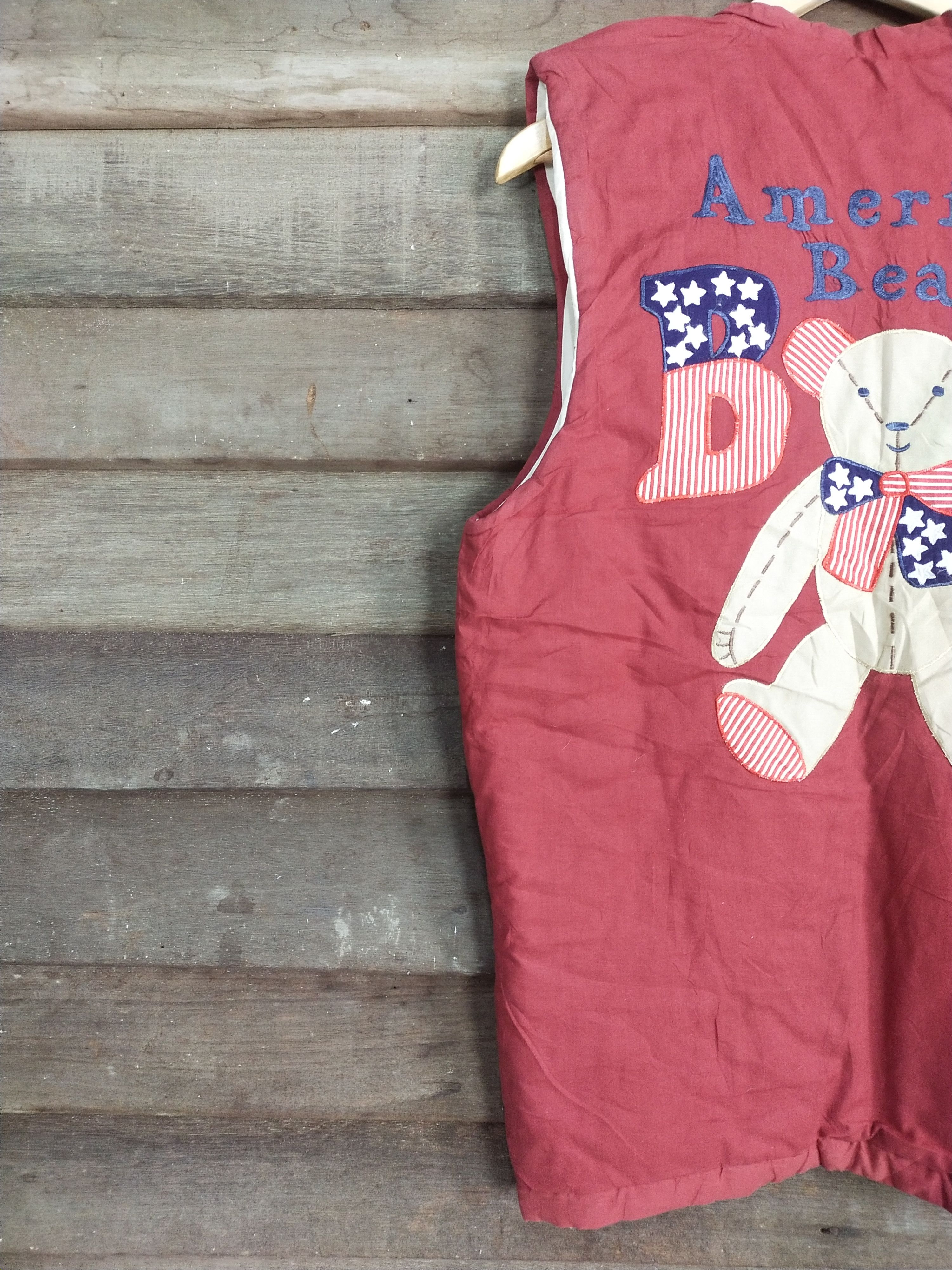 Cartoon Network × Japanese Brand Beatific Bear red vest sleeve less jacket #S201 Size US M / EU 48-50 / 2 - 14 Thumbnail