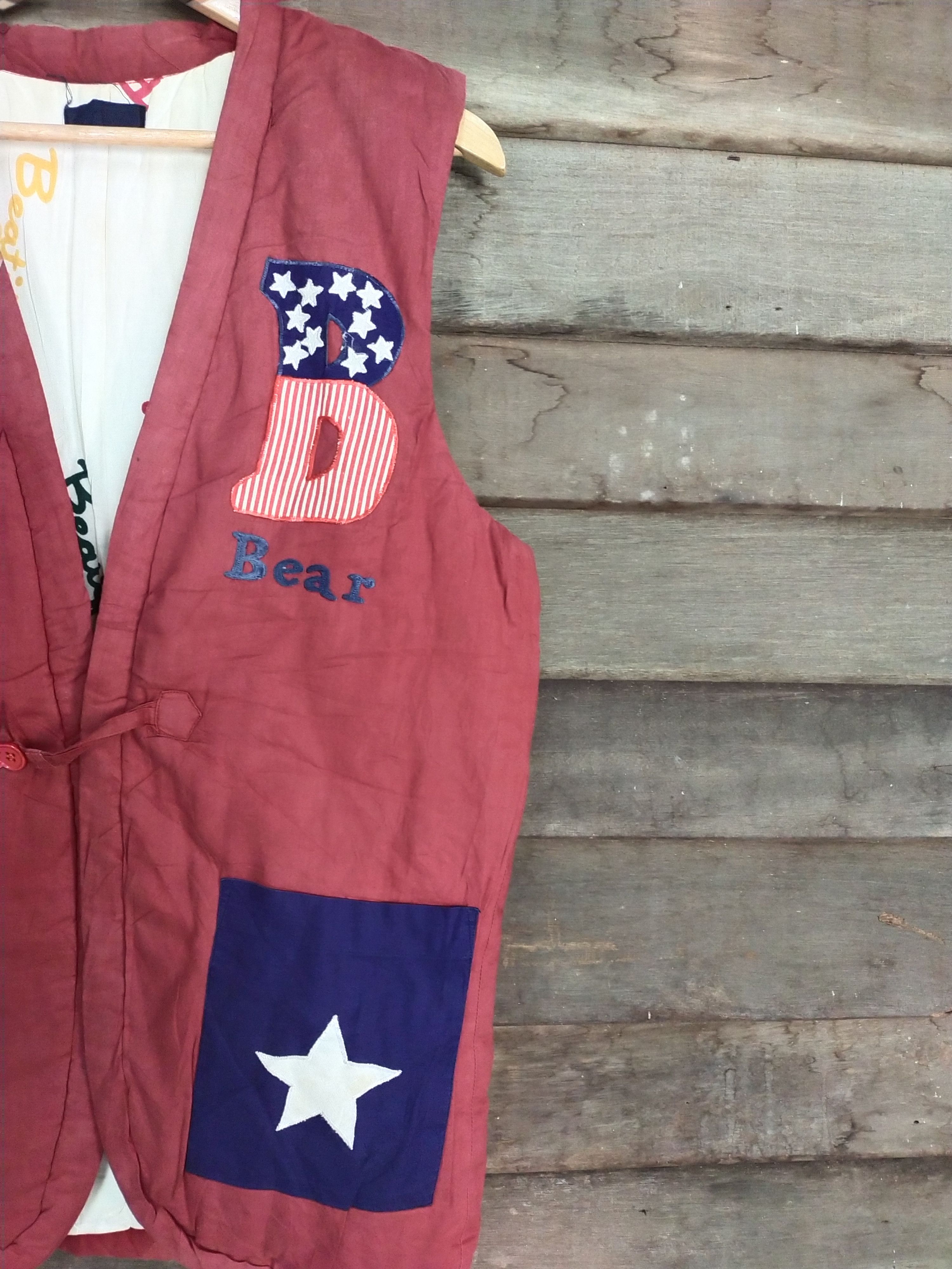 Cartoon Network × Japanese Brand Beatific Bear red vest sleeve less jacket #S201 Size US M / EU 48-50 / 2 - 6 Thumbnail