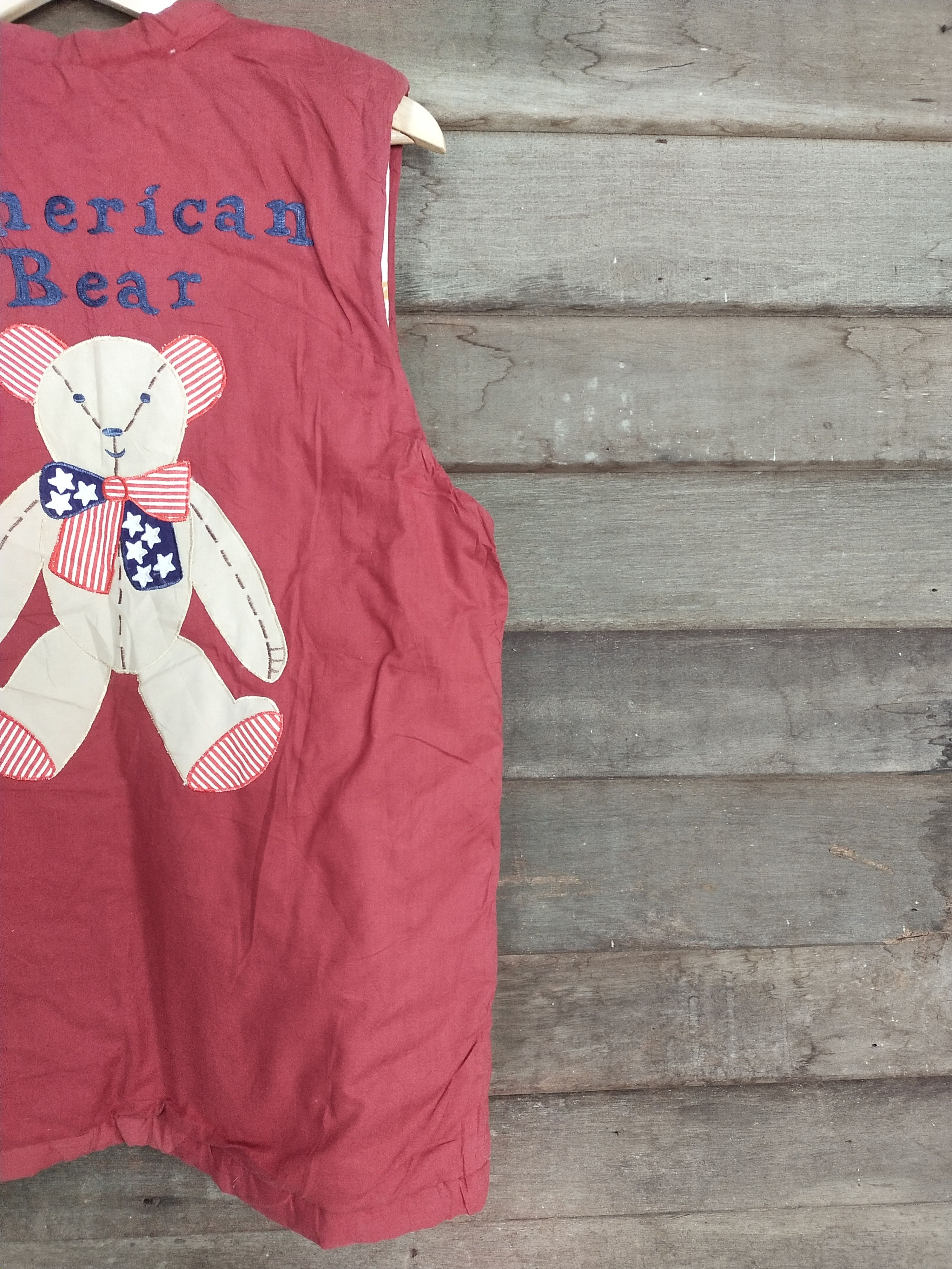 Cartoon Network × Japanese Brand Beatific Bear red vest sleeve less jacket #S201 Size US M / EU 48-50 / 2 - 13 Thumbnail