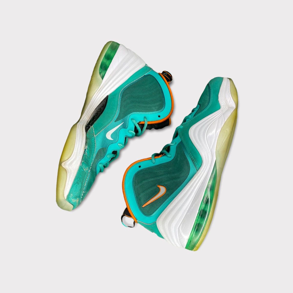 Nike Nike Air Penny 5 Miami Dolphins 2012 Size US 12 / EU 45 - 5 Thumbnail