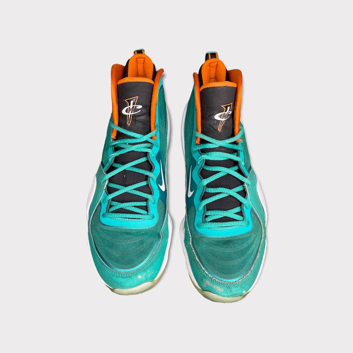 Nike Nike Air Penny 5 Miami Dolphins 2012 Size US 12 / EU 45 - 2 Thumbnail