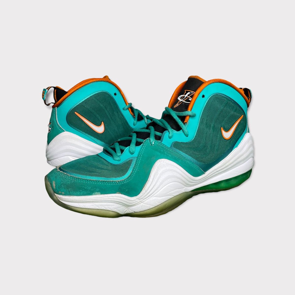 Nike Nike Air Penny 5 Miami Dolphins 2012 Size US 12 / EU 45 - 1 Thumbnail