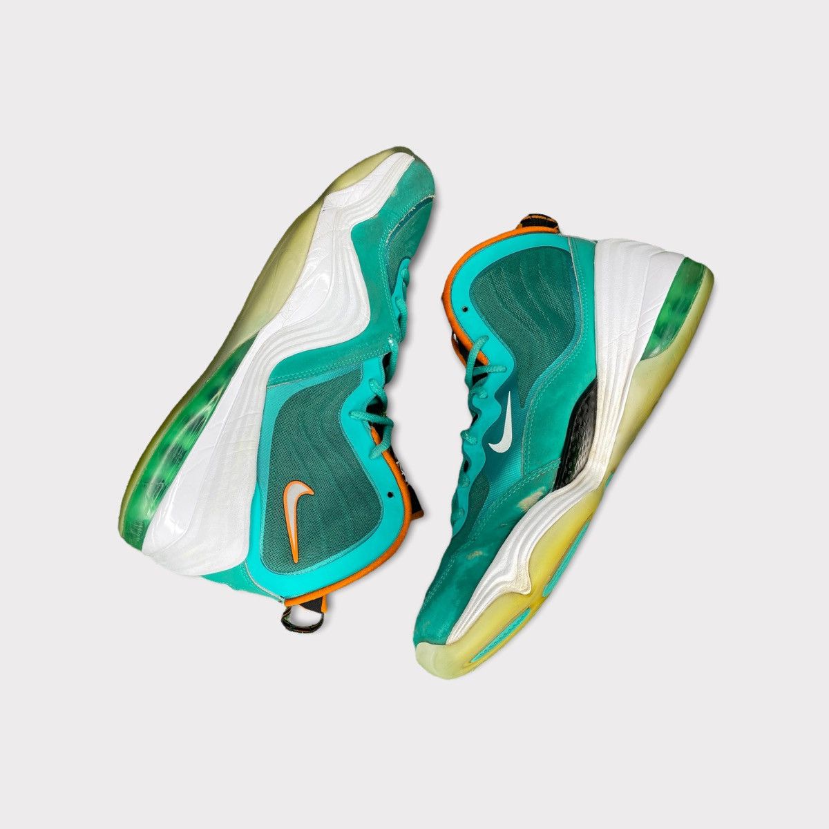 Nike Nike Air Penny 5 Miami Dolphins 2012 Size US 12 / EU 45 - 4 Thumbnail