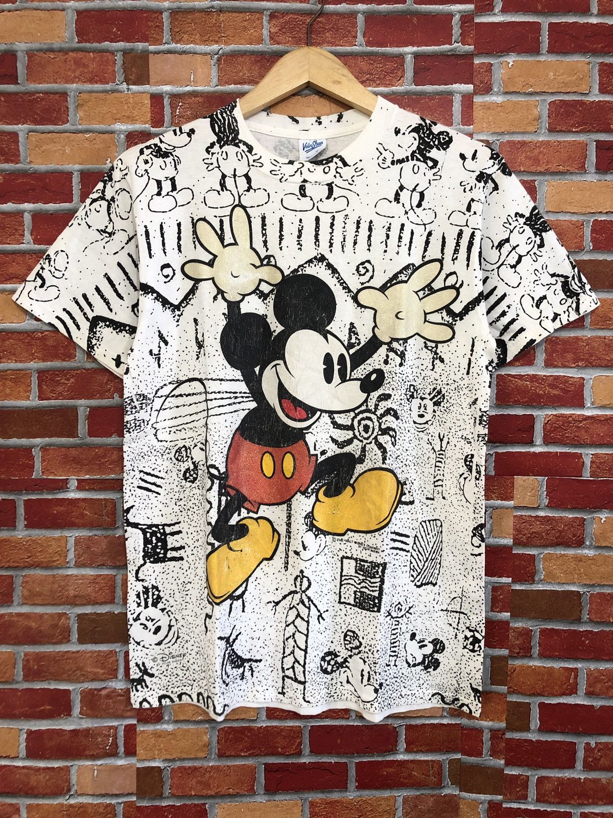 Disney × Mickey Mouse × Vintage Vintage Mickey Mouse All Over Print T-Shirt Size US M / EU 48-50 / 2 - 1 Thumbnail
