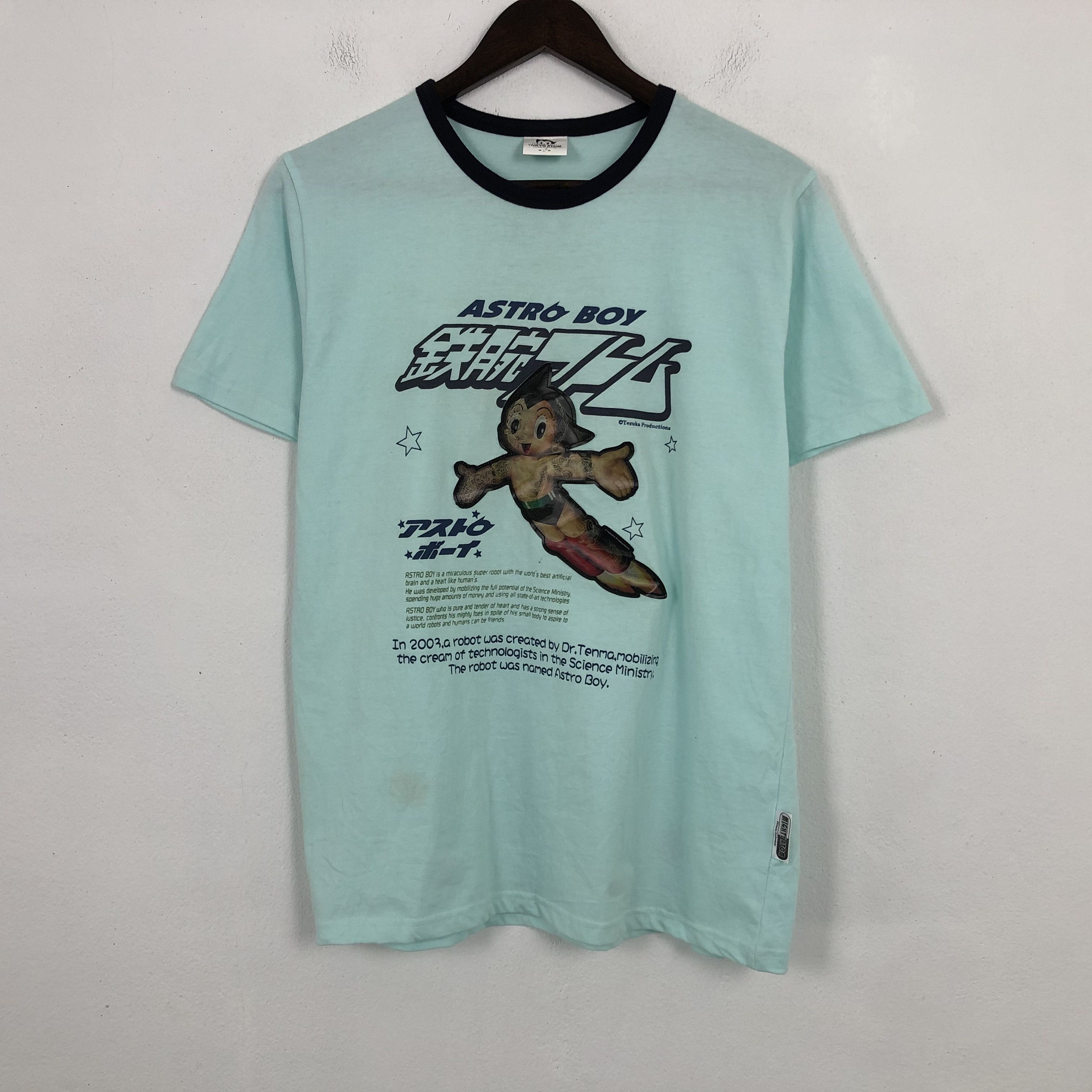 Anime × Japanese Brand × Vintage Vintage Astro Boy Tokyo Atom Sticker Design Tshirt Size US L / EU 52-54 / 3 - 1 Thumbnail