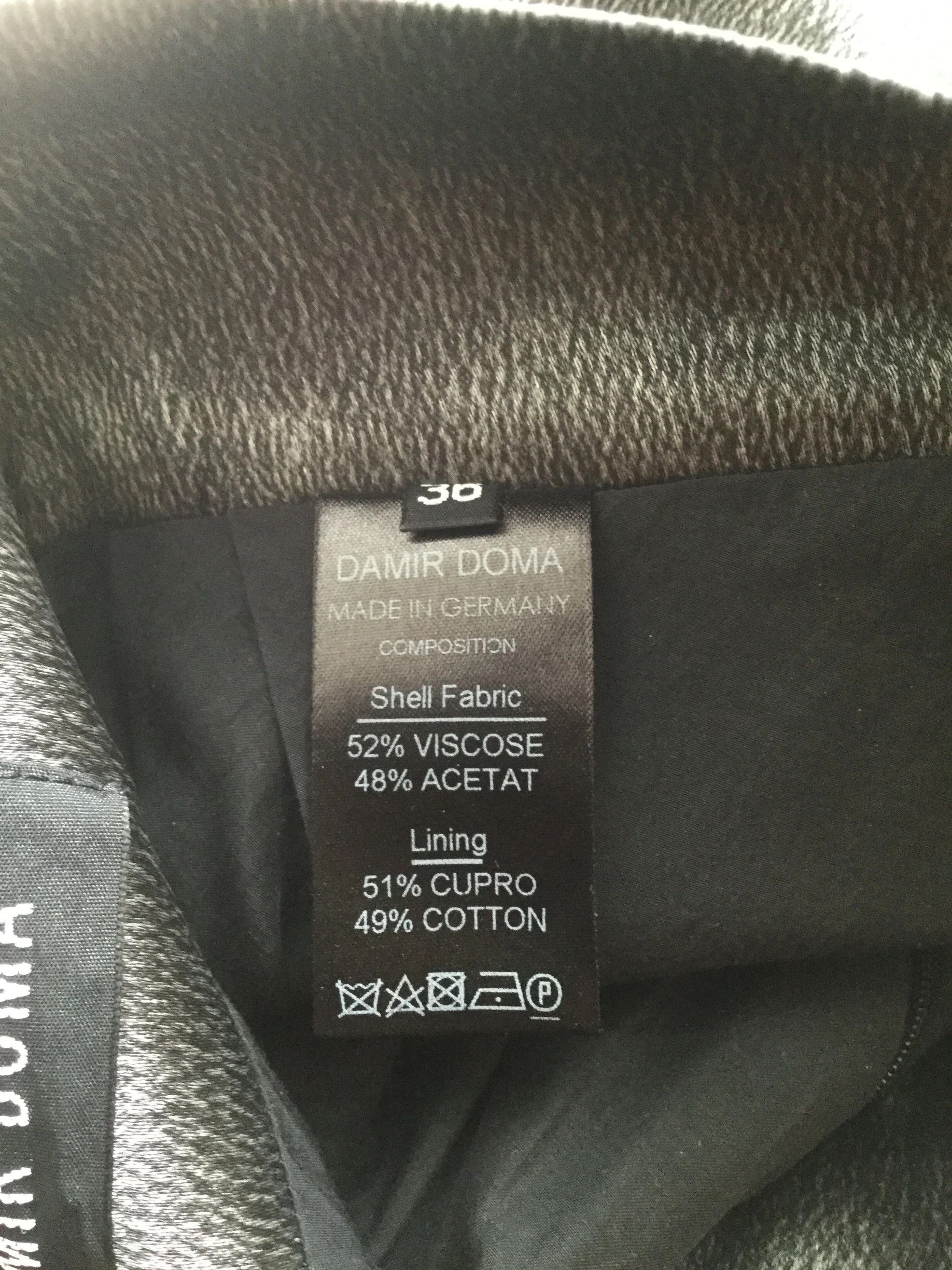 Damir Doma Viscose + acetate skirt.Like SACAI or Yohji Yamamoto Size 26" / US 2 / IT 38 - 6 Thumbnail