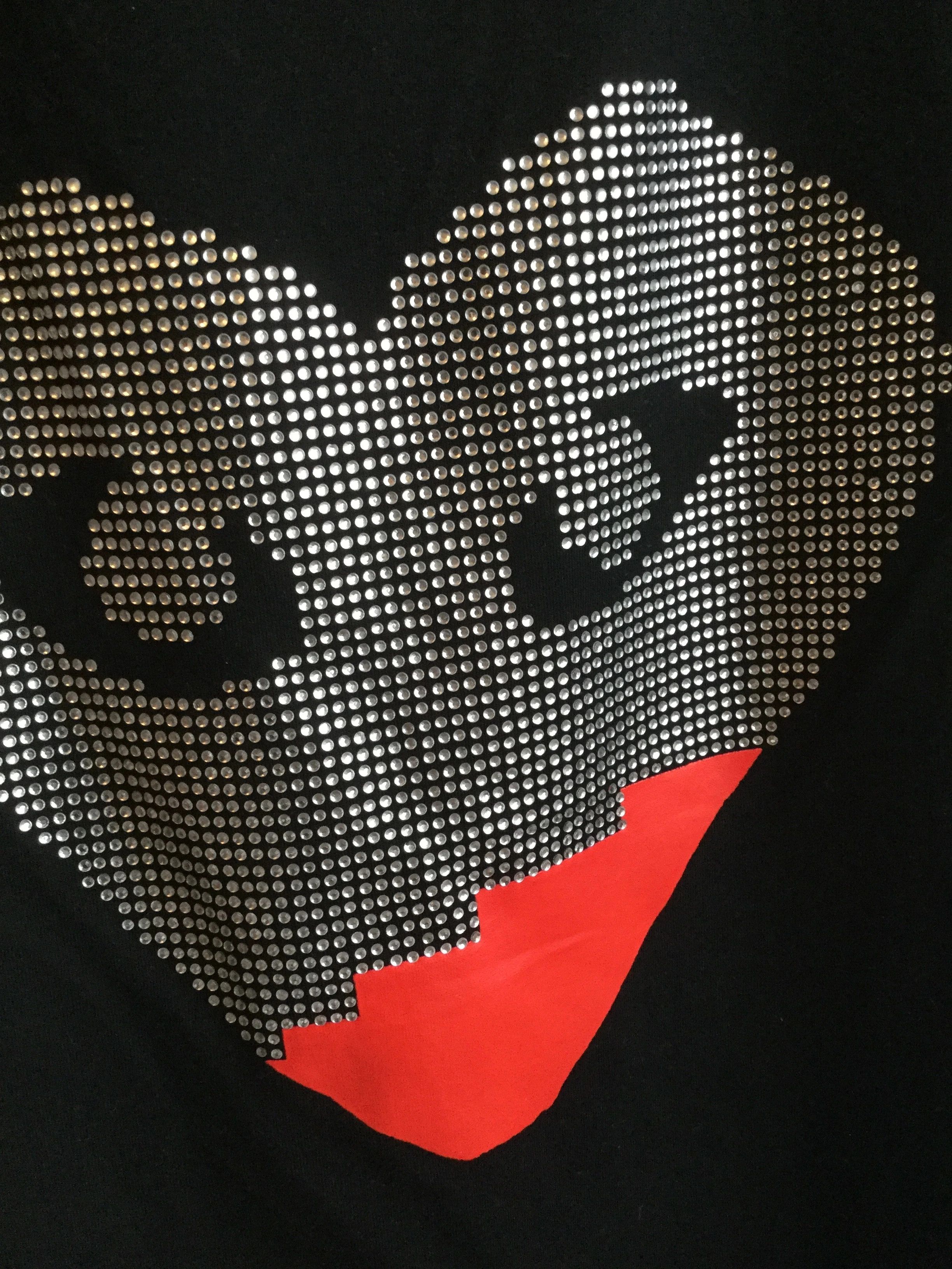 Comme des Garcons PLAY Swarovski crystal heart printed tee Size S / US 4 / IT 40 - 2 Thumbnail