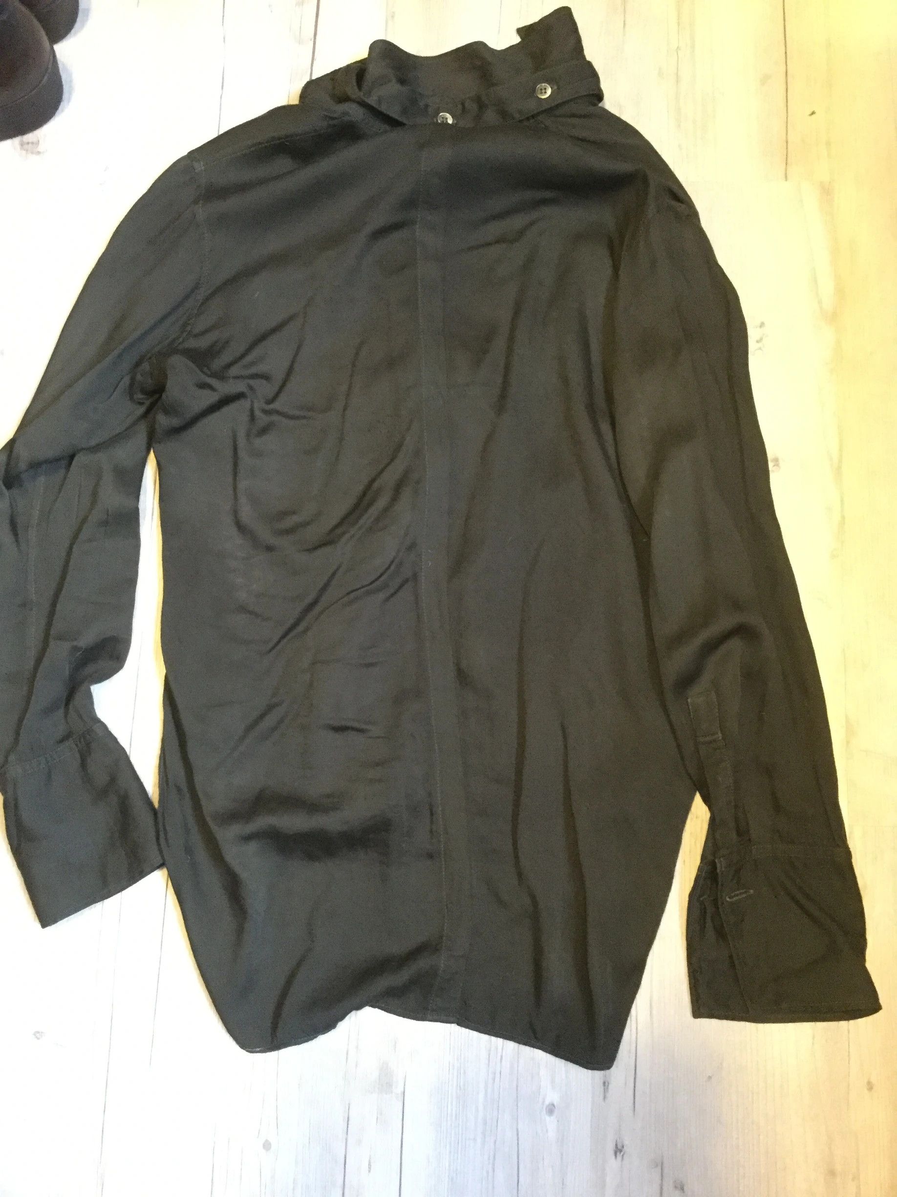Yohji Yamamoto Silk destroyed blouse.Like Geoffrey B. Small or Elena Dawson Size M / US 6-8 / IT 42-44 - 3 Thumbnail