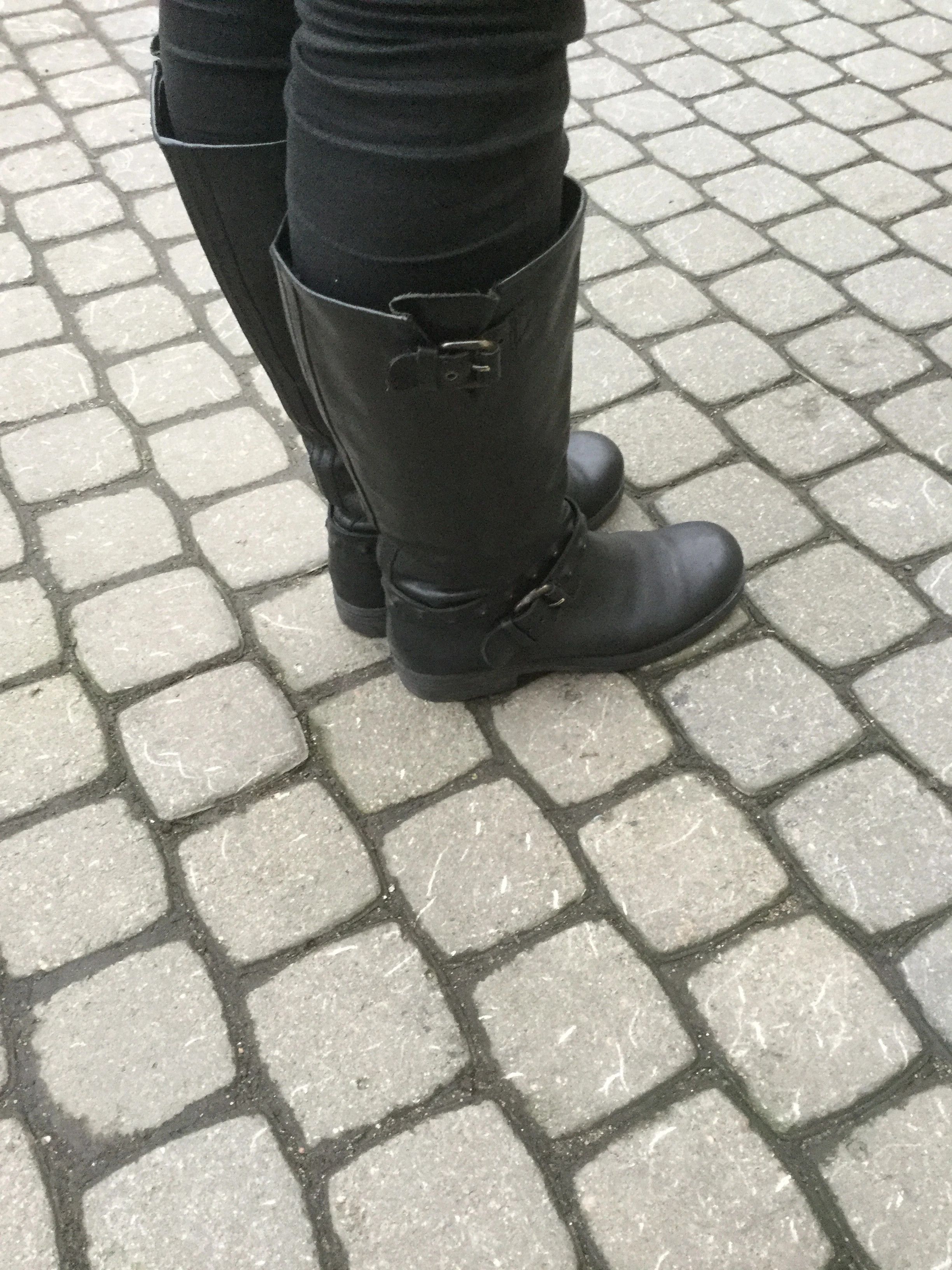 RBRSL Tall black biker boots. Size US 7 / IT 37 - 5 Thumbnail