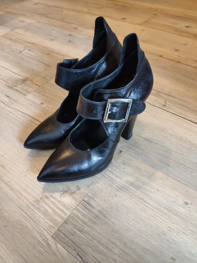 Gianni Barbato Blistered leather heels.Like GUIDI or Marsell. Size US 7 / IT 37 - 2 Thumbnail