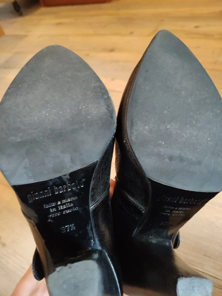 Gianni Barbato Blistered leather heels.Like GUIDI or Marsell. Size US 7 / IT 37 - 4 Thumbnail