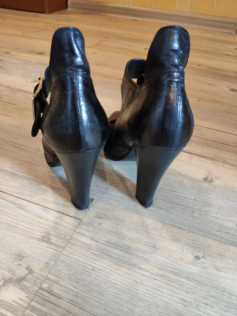 Gianni Barbato Blistered leather heels.Like GUIDI or Marsell. Size US 7 / IT 37 - 3 Thumbnail