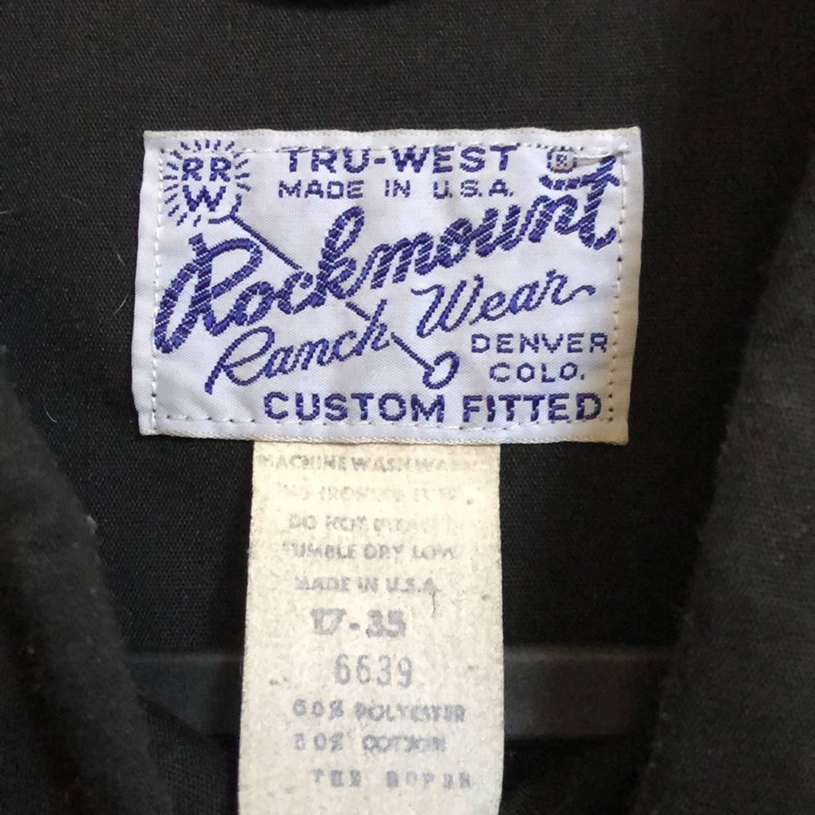 Vintage Rocknount Ranch western long sleeve cowboy shirt Shirts Button Ups