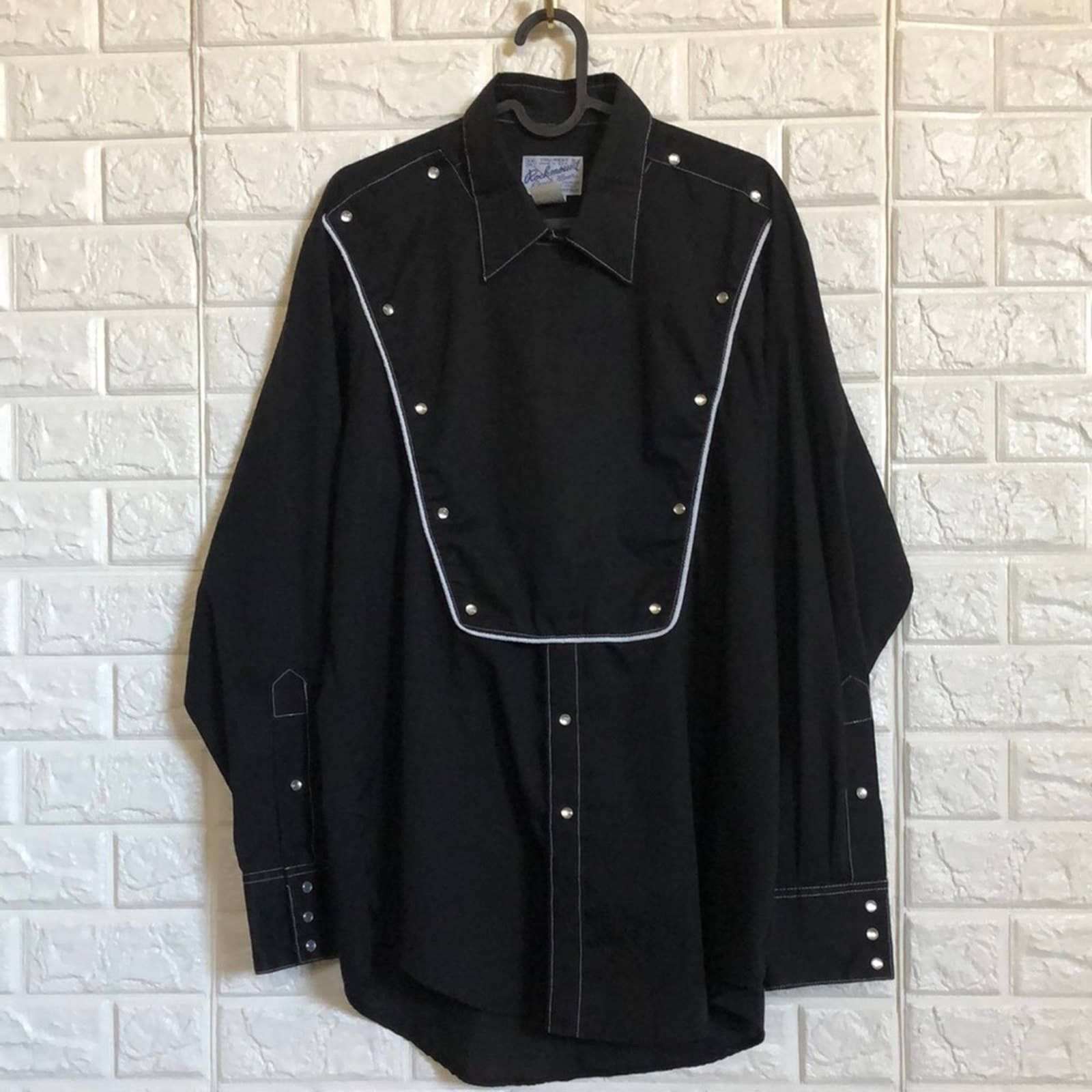 Vintage Rocknount Ranch western long sleeve cowboy shirt Shirts Button Ups