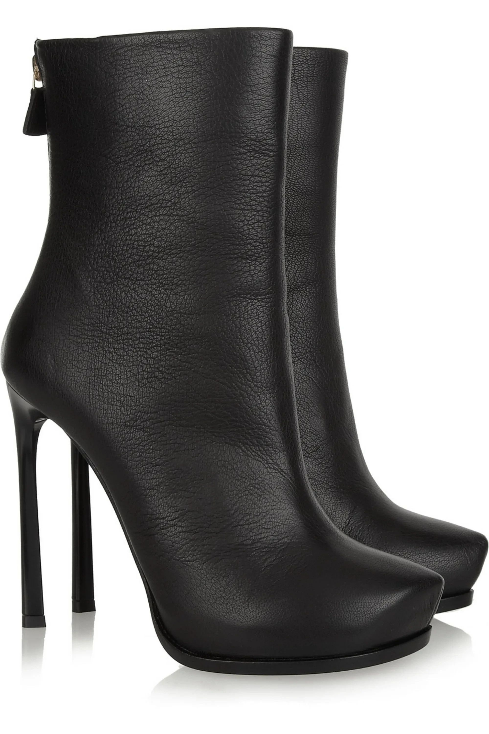 Lanvin Leather ankle boots.Like Prada or Saint Laurent Size US 7.5 / IT 37.5 - 2 Thumbnail
