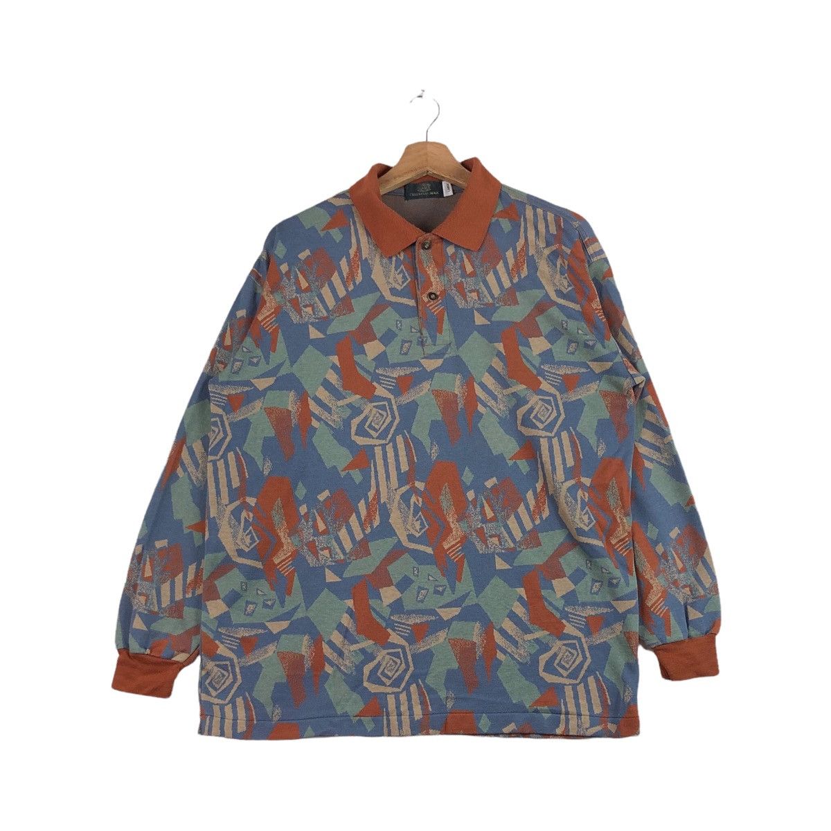 Vintage 90s Christian Mode Art Work Abstract All Over Print