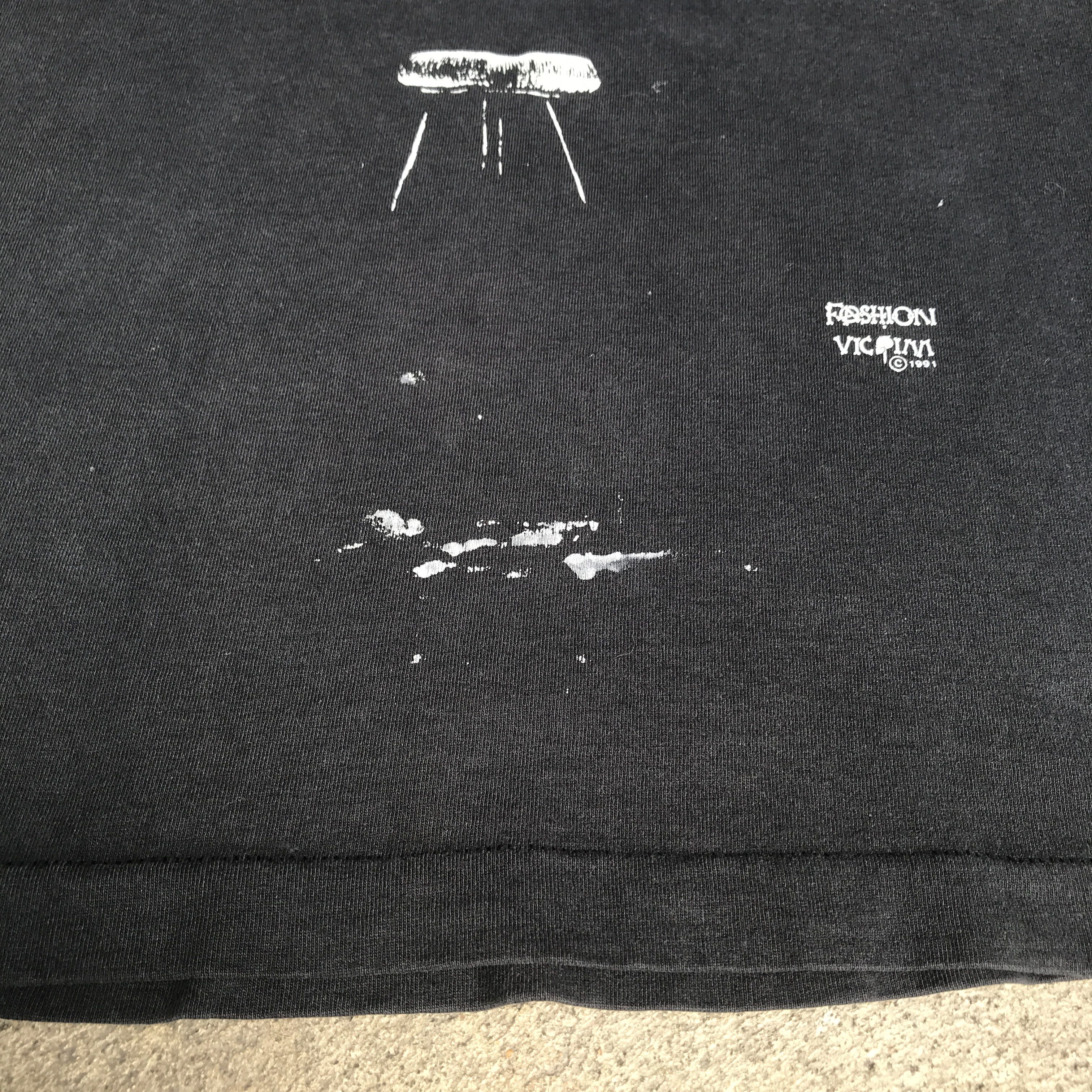 Vintage Vtg 90s Fashion Victim Skeleton Faded Graphic Streetwear Size US L / EU 52-54 / 3 - 7 Thumbnail