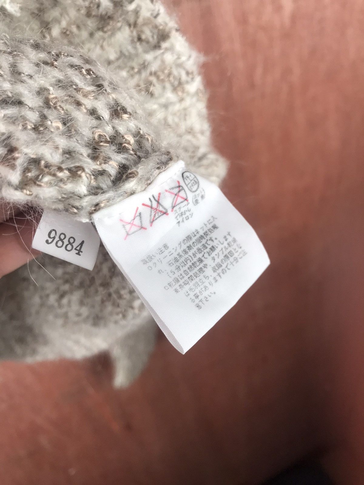 Vintage DL Paserio japan grey mohair cardigan fur Knitwear #M011 Size US M / EU 48-50 / 2 - 15 Thumbnail