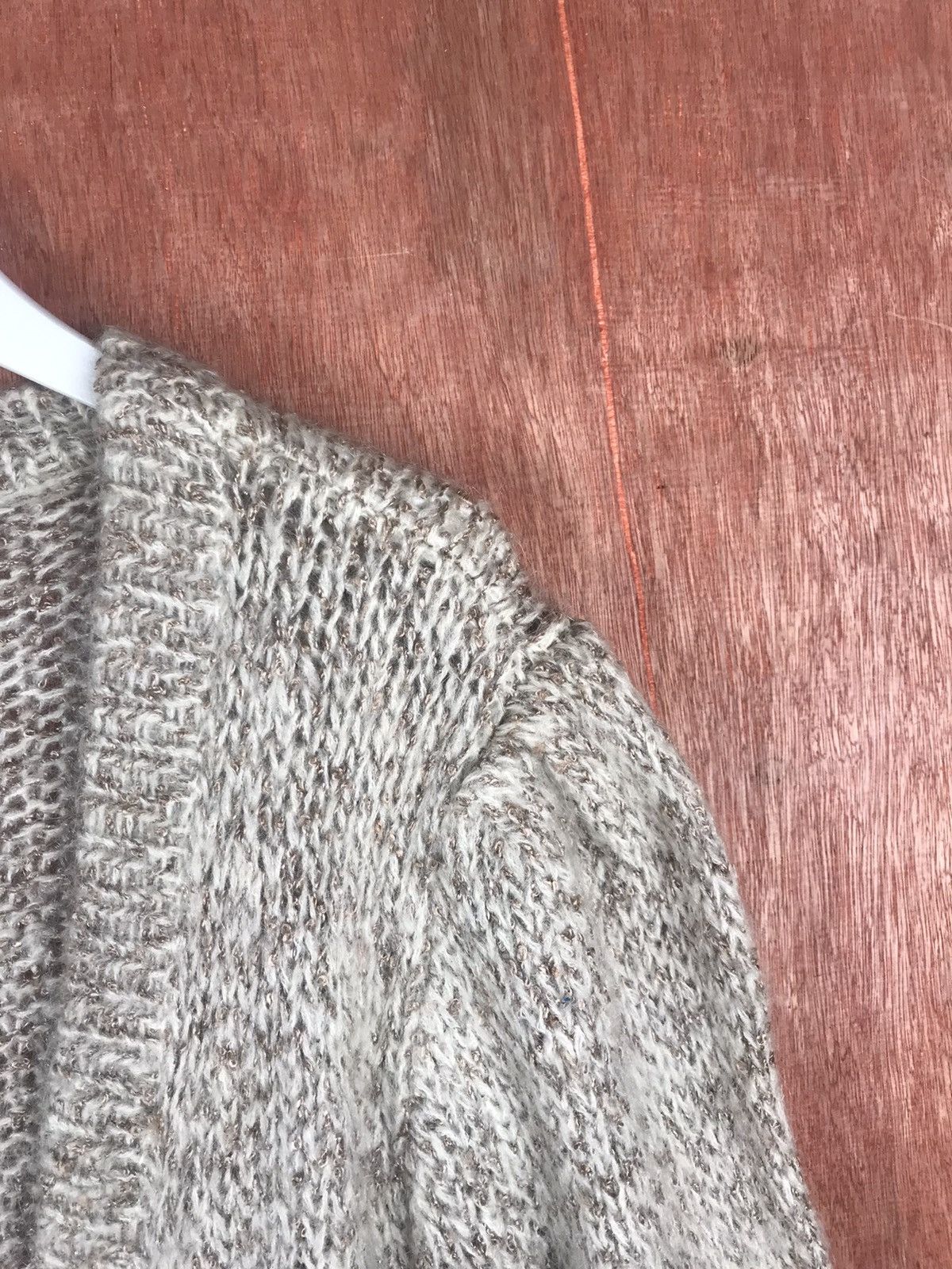 Vintage DL Paserio japan grey mohair cardigan fur Knitwear #M011 Size US M / EU 48-50 / 2 - 4 Thumbnail