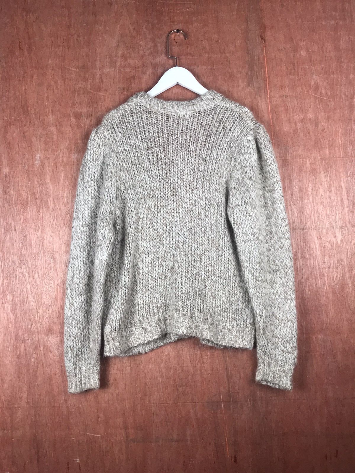 Vintage DL Paserio japan grey mohair cardigan fur Knitwear #M011 Size US M / EU 48-50 / 2 - 6 Thumbnail