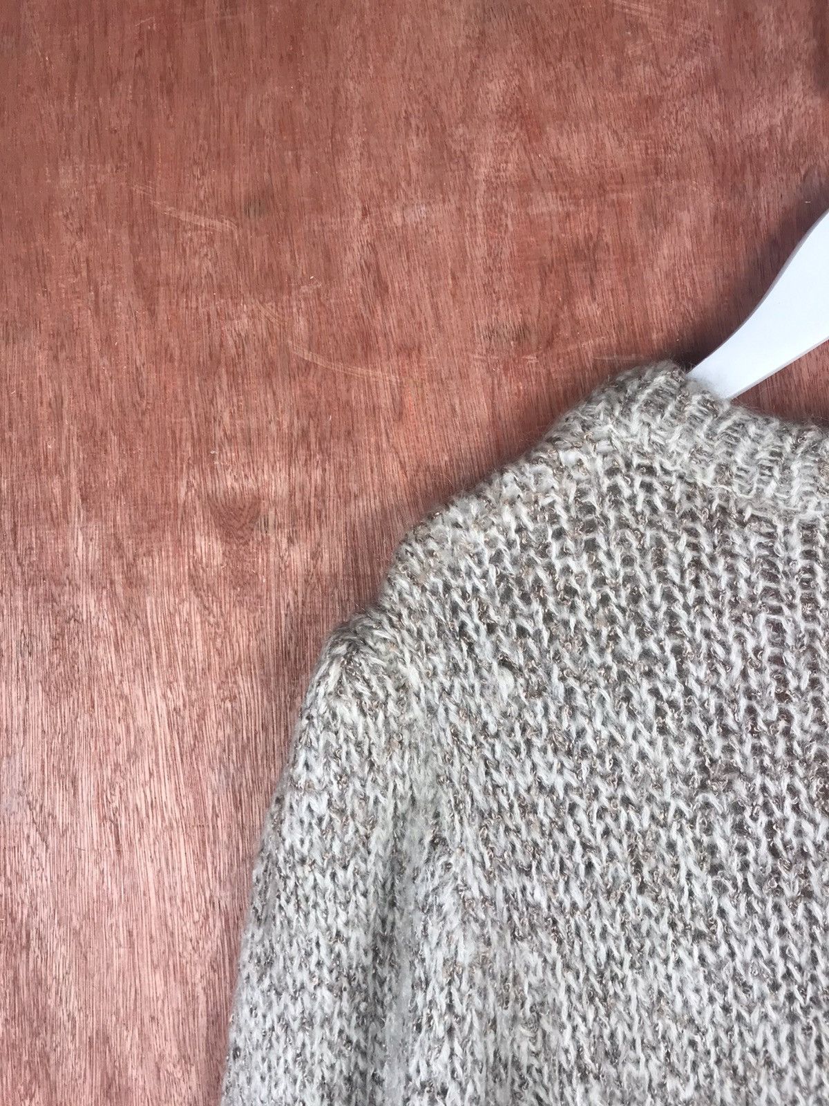 Vintage DL Paserio japan grey mohair cardigan fur Knitwear #M011 Size US M / EU 48-50 / 2 - 8 Thumbnail