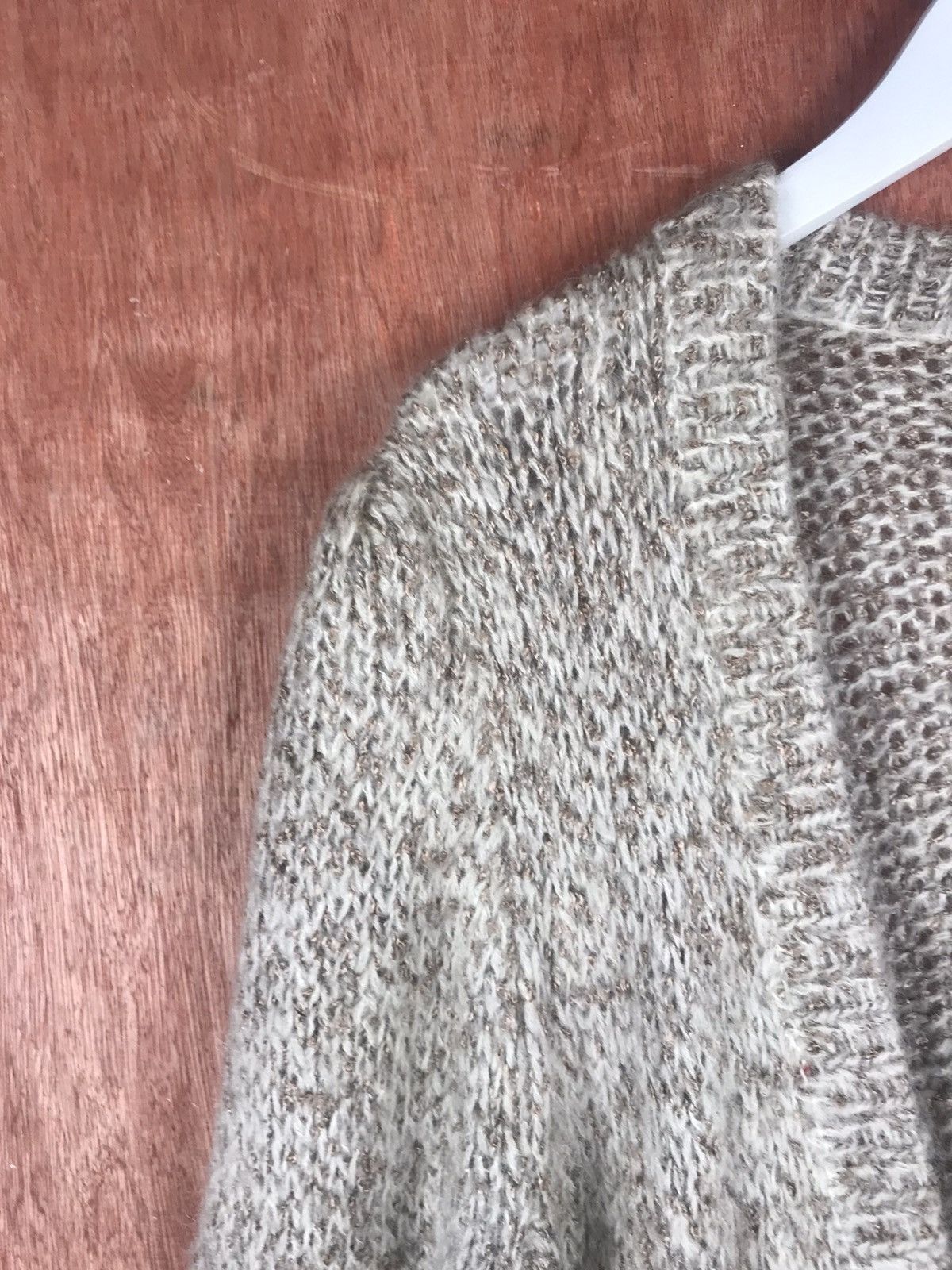 Vintage DL Paserio japan grey mohair cardigan fur Knitwear #M011 Size US M / EU 48-50 / 2 - 3 Thumbnail