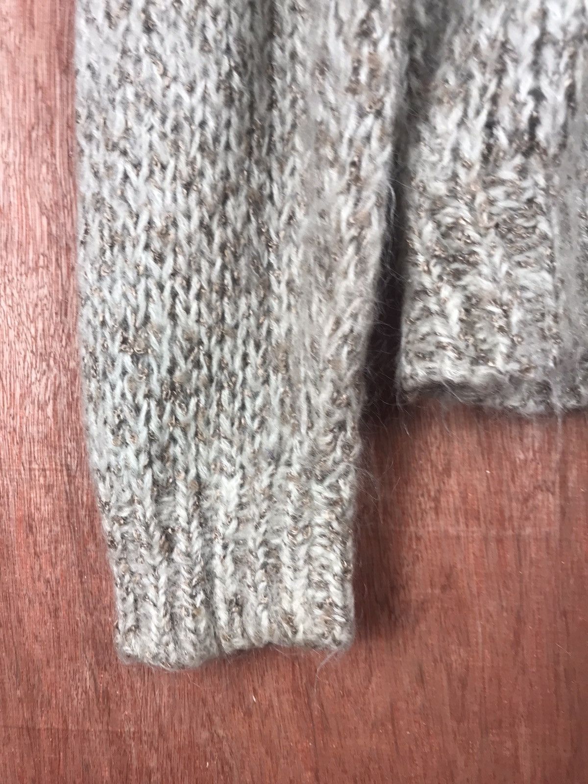 Vintage DL Paserio japan grey mohair cardigan fur Knitwear #M011 Size US M / EU 48-50 / 2 - 10 Thumbnail