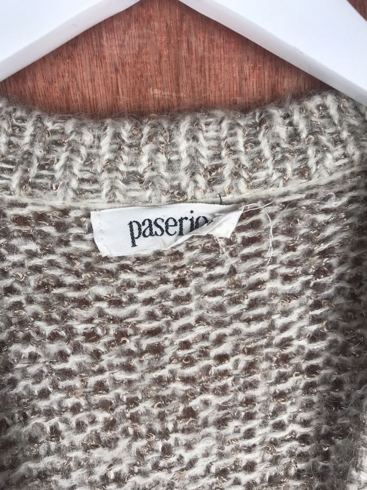 Vintage DL Paserio japan grey mohair cardigan fur Knitwear #M011 Size US M / EU 48-50 / 2 - 5 Thumbnail