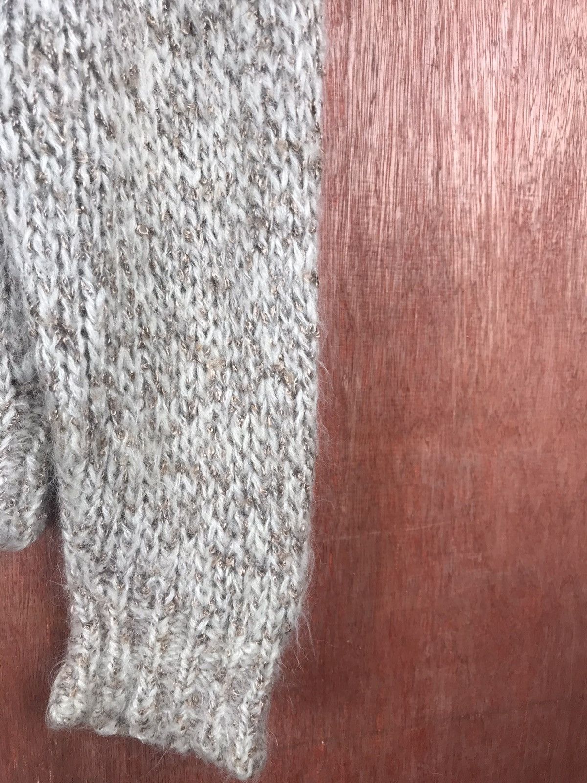 Vintage DL Paserio japan grey mohair cardigan fur Knitwear #M011 Size US M / EU 48-50 / 2 - 11 Thumbnail