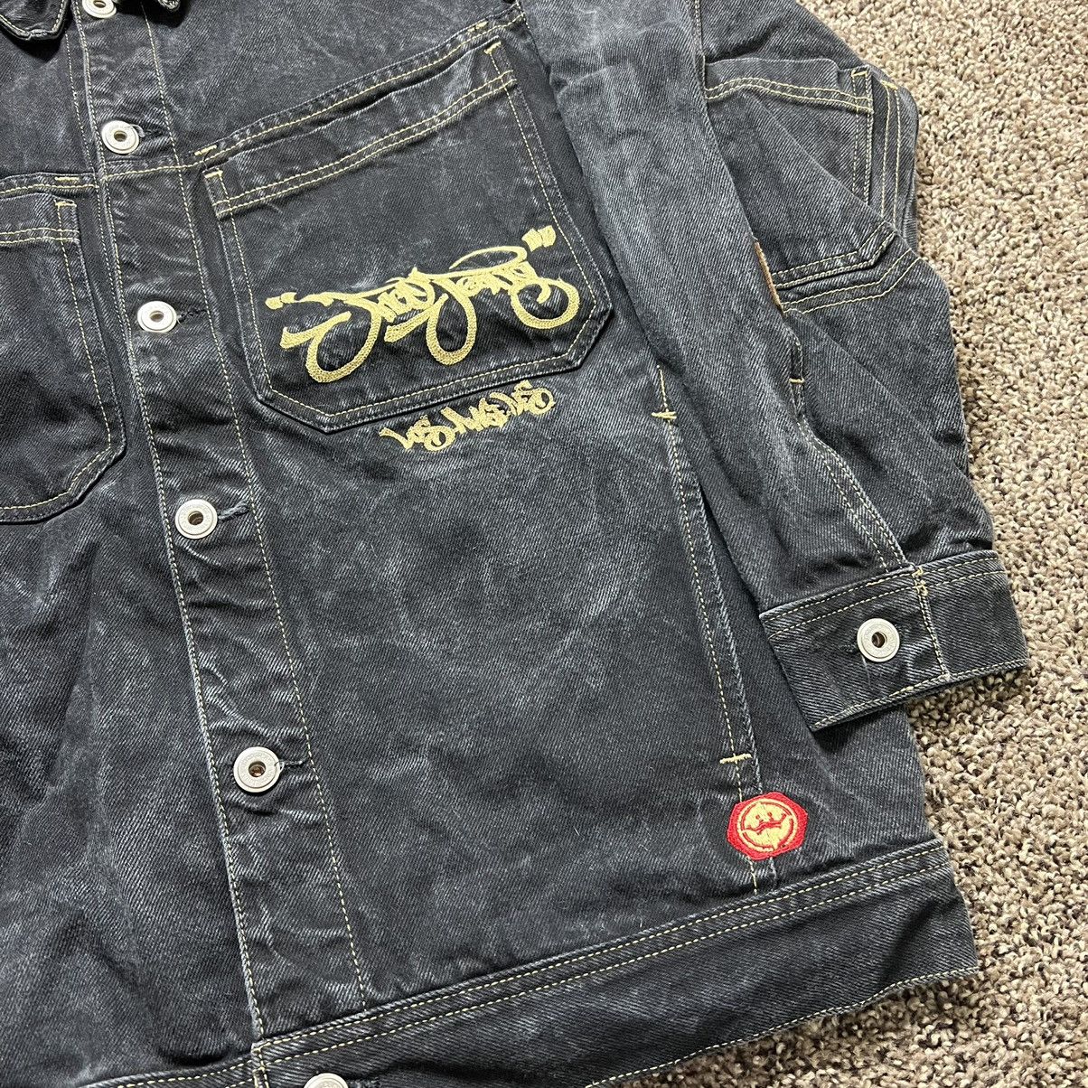 JNCO × Vintage Vintage Jnco Jeans Black Denim Jacket Mens XL