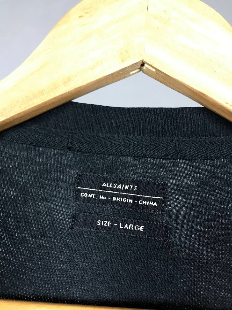 Allsaints Allsaints luxury streetwear black tee Size US L / EU 52-54 / 3 - 3 Thumbnail