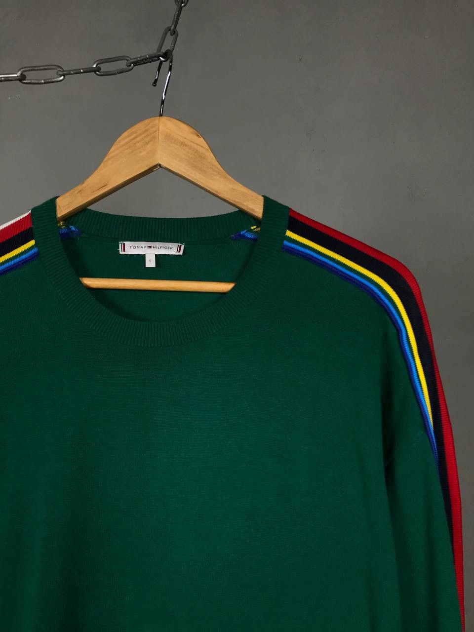 Tommy Hilfiger Tommy Hilfiger luxury streetwear green sweatshirt Size US S / EU 44-46 / 1 - 2 Thumbnail