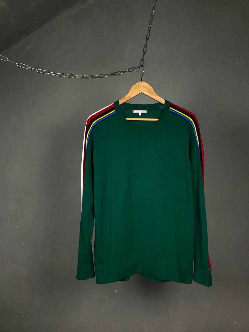 Tommy Hilfiger Tommy Hilfiger luxury streetwear green sweatshirt Size US S / EU 44-46 / 1 - 1 Thumbnail