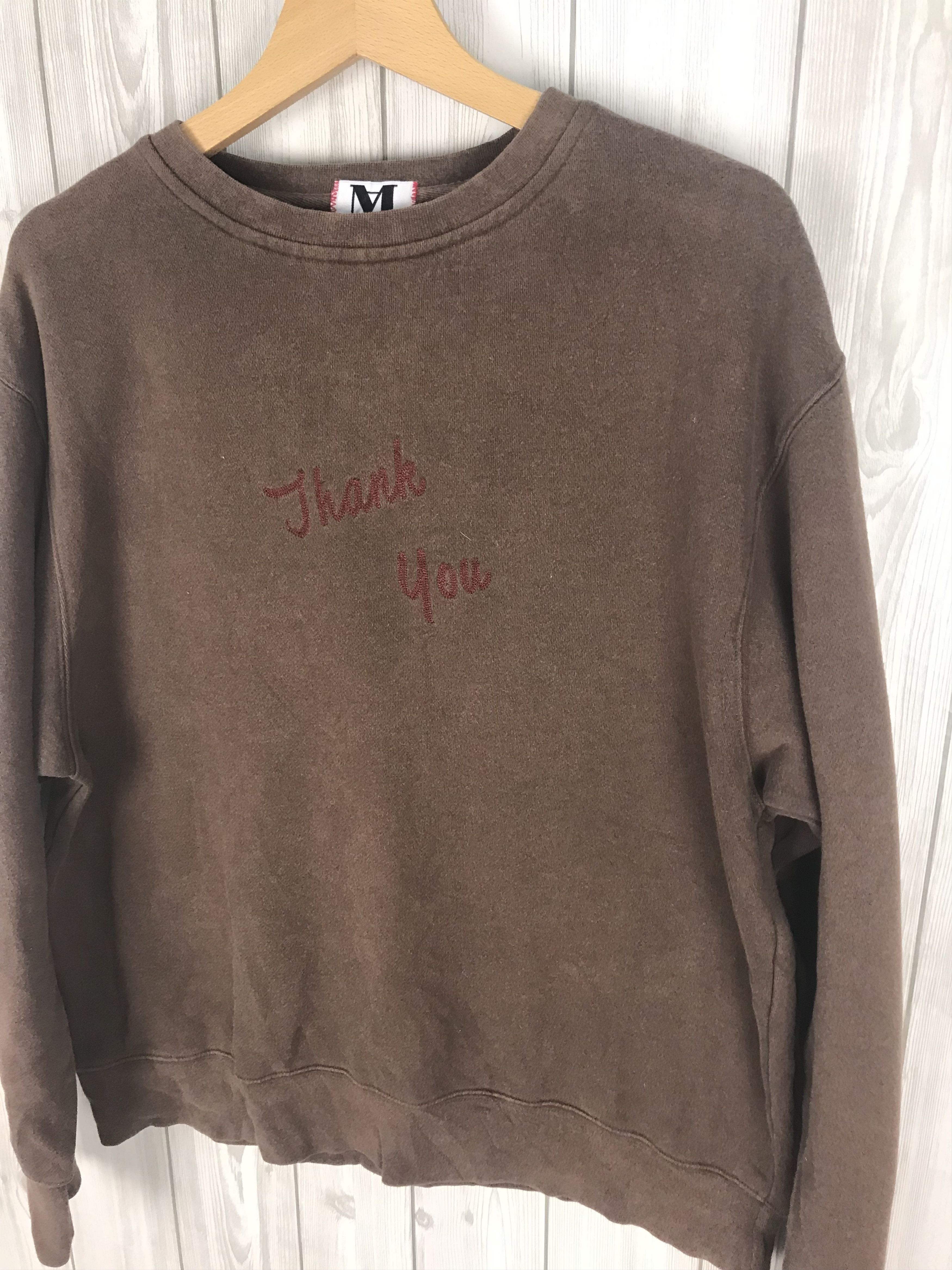 Modern Amusement Vintage MODERN AMUSEMENT Thanks You Oversize Sweatshirt Size US S / EU 44-46 / 1 - 3 Thumbnail