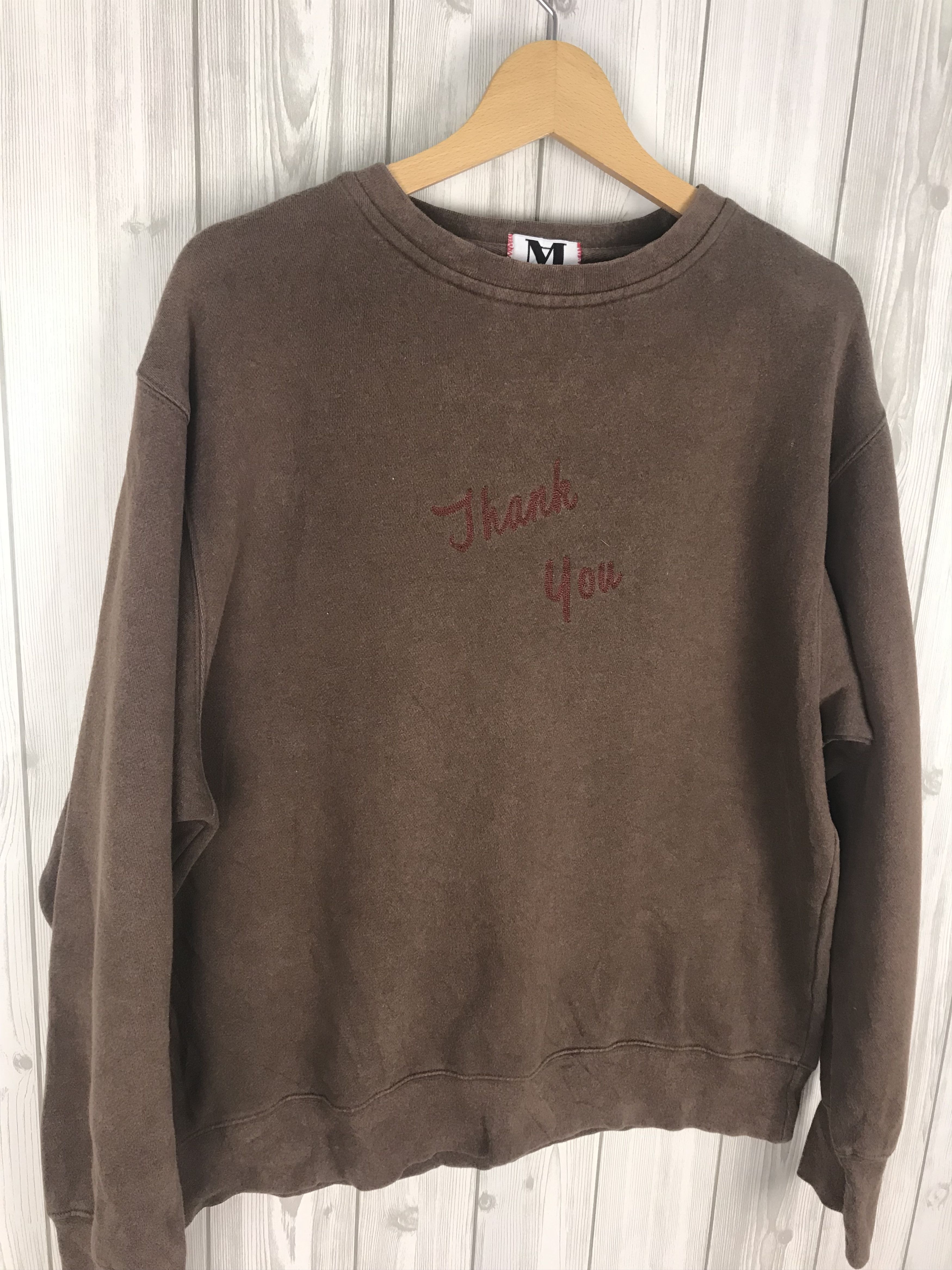 Modern Amusement Vintage MODERN AMUSEMENT Thanks You Oversize Sweatshirt Size US S / EU 44-46 / 1 - 2 Thumbnail