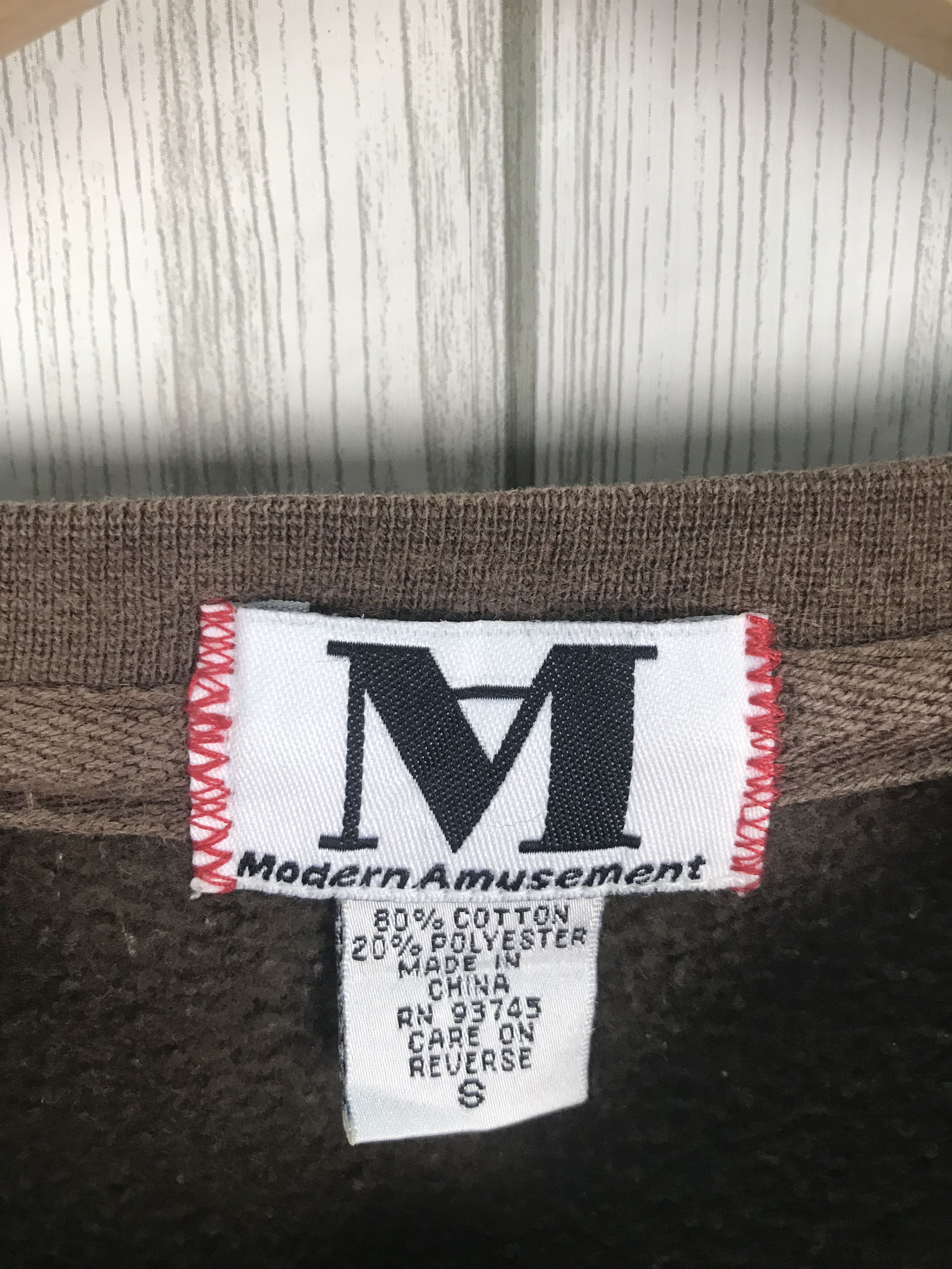 Modern Amusement Vintage MODERN AMUSEMENT Thanks You Oversize Sweatshirt Size US S / EU 44-46 / 1 - 4 Thumbnail